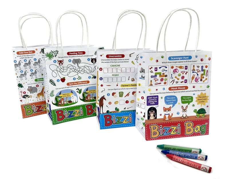 Load image into Gallery viewer, NEW Bizzi Kids Takeaway Bags Pet/Farm/Safari/Zoo (Case of 200)
