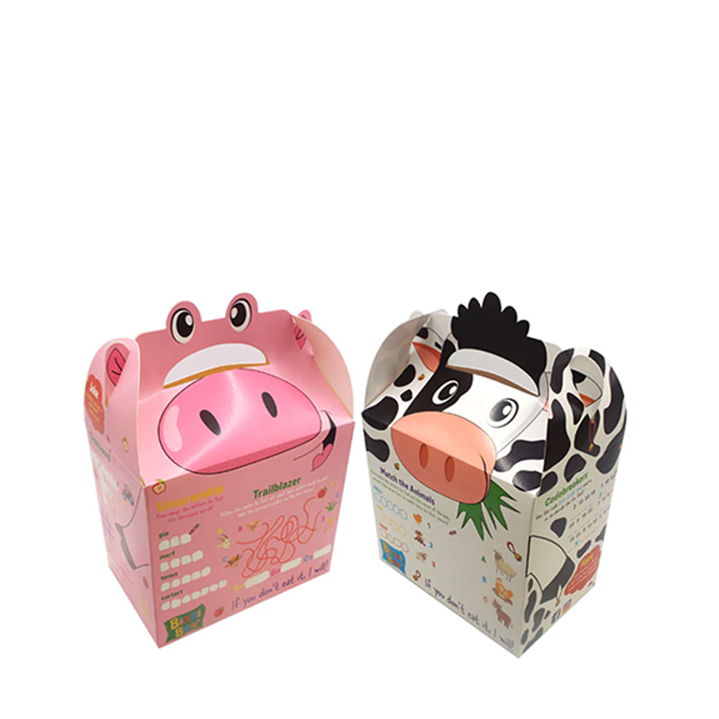 Load image into Gallery viewer, Farmyard Bizzi Kids Takeaway Boxes Cow/Pig (Case of 200)
