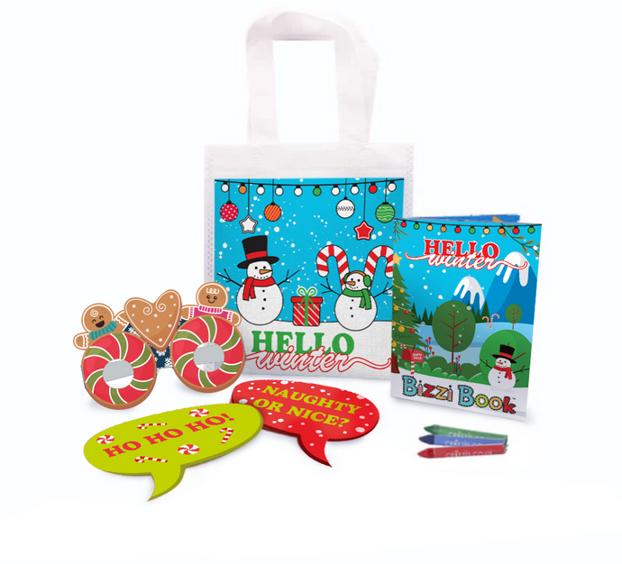 Hello Winter Bizzi Kids Activity Bags (Case of 200)