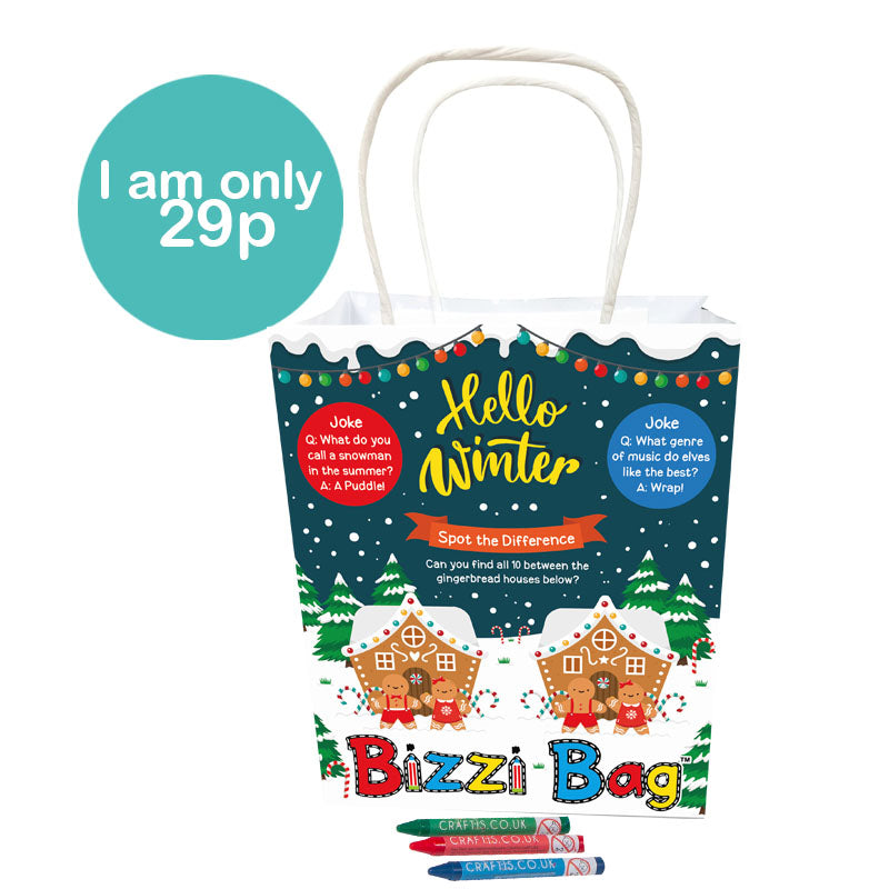 Load image into Gallery viewer, Hello Winter Bizzi Kids Takeaway Bags (Case of 200)
