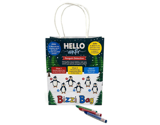 NEW Hello Winter Bizzi Kids Takeaway Bags (Case of 200)