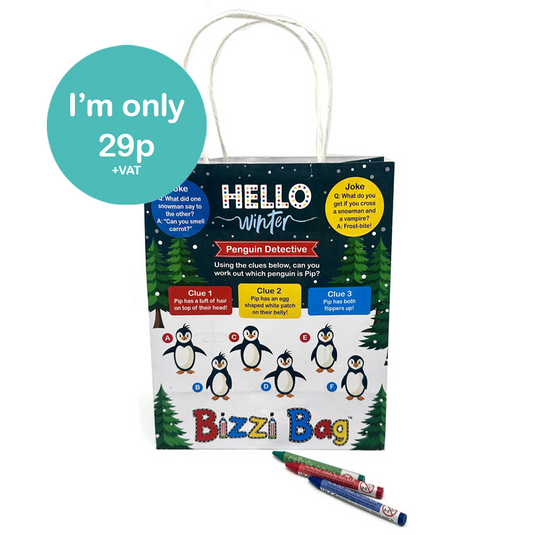 NEW Hello Winter Bizzi Kids Takeaway Bags (Case of 200)