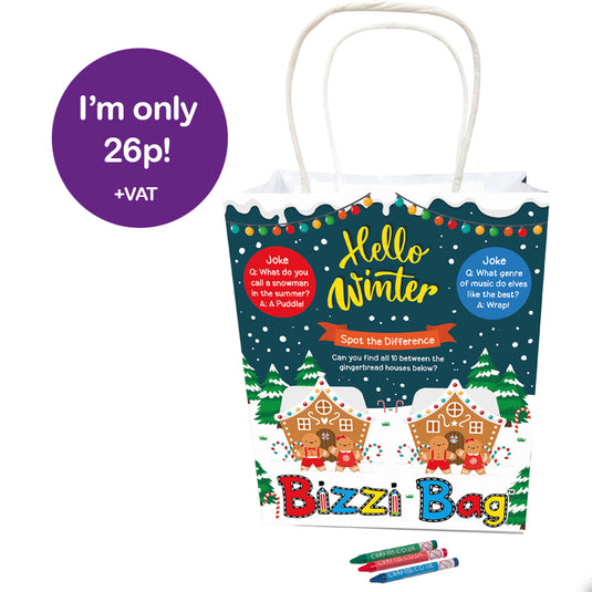 Hello Winter Bizzi Kids Takeaway Bags (Case of 200)