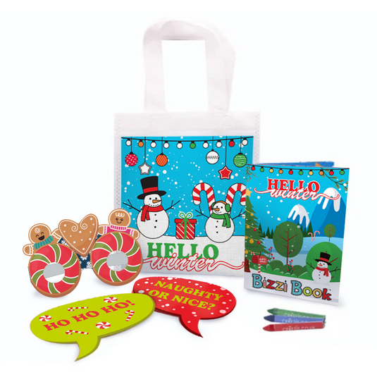 Hello Winter Bizzi Kids Activity Bags (Case of 200)