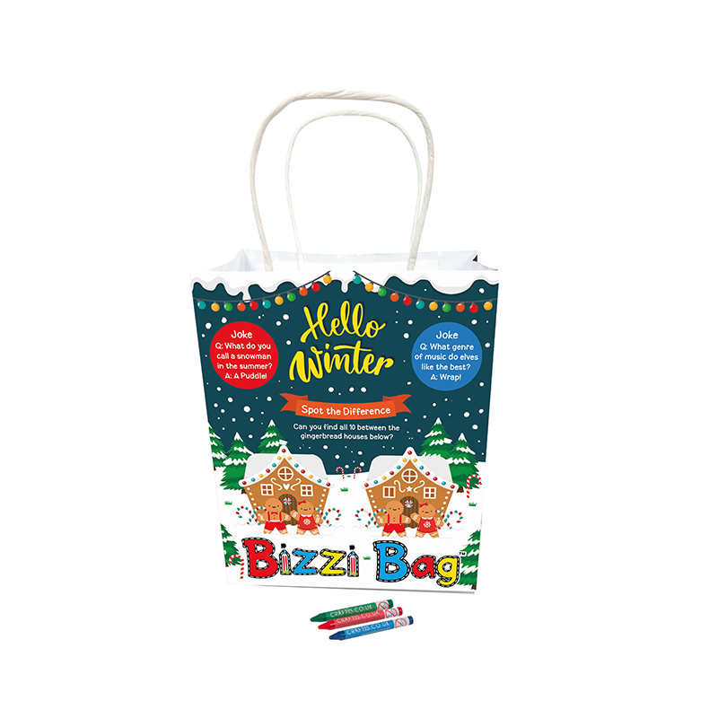 Load image into Gallery viewer, Hello Winter Bizzi Kids Takeaway Bags (Case of 200)
