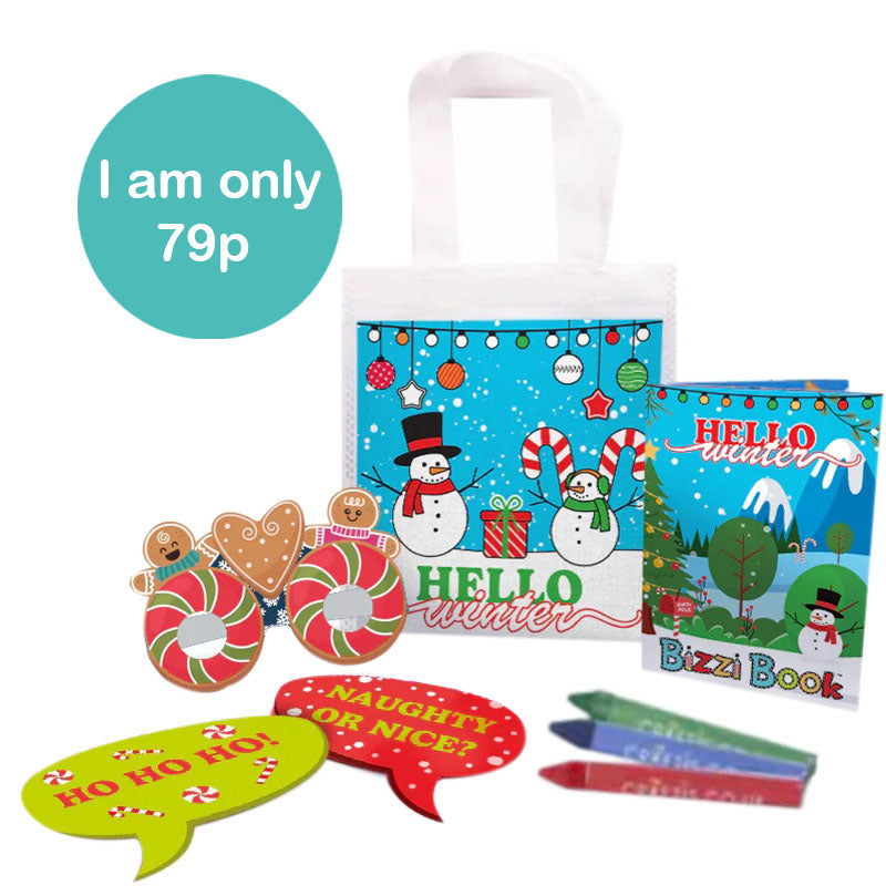 Load image into Gallery viewer, Hello Winter Bizzi Kids Activity Bags (Case of 200)
